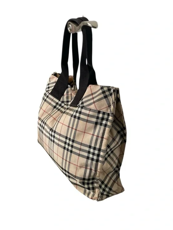 BURBERRY Nova Check Blue Label Nylon Hand Bag - Picture 3 of 16